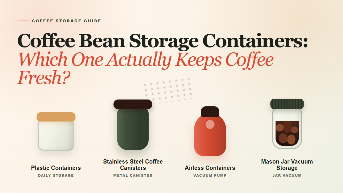 Coffee Bean Storage Containers: Which One Actually Keeps Coffee Fresh?