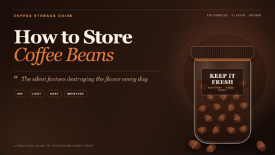 How to Store Coffee Beans: The Silent Factors Destroying the Flavor Every Day