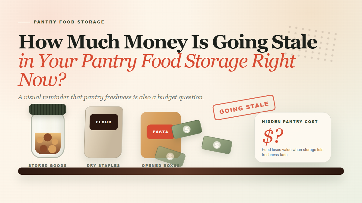 How Much Money Is Going Stale in Your Pantry Food Storage Right Now?