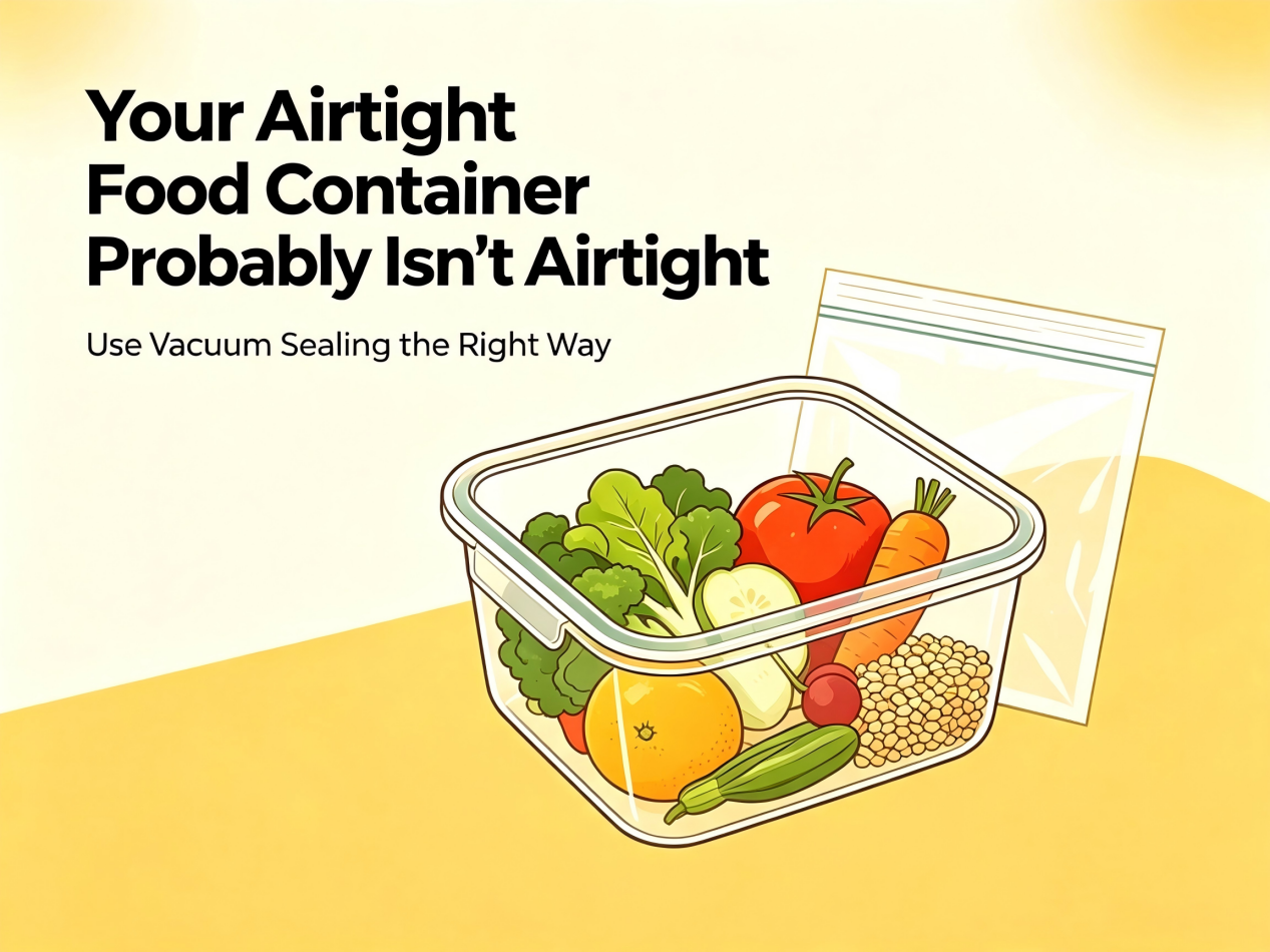 Your Airtight Food Container Probably Isn't Airtight: Use Vacuum Sealing the Right Way