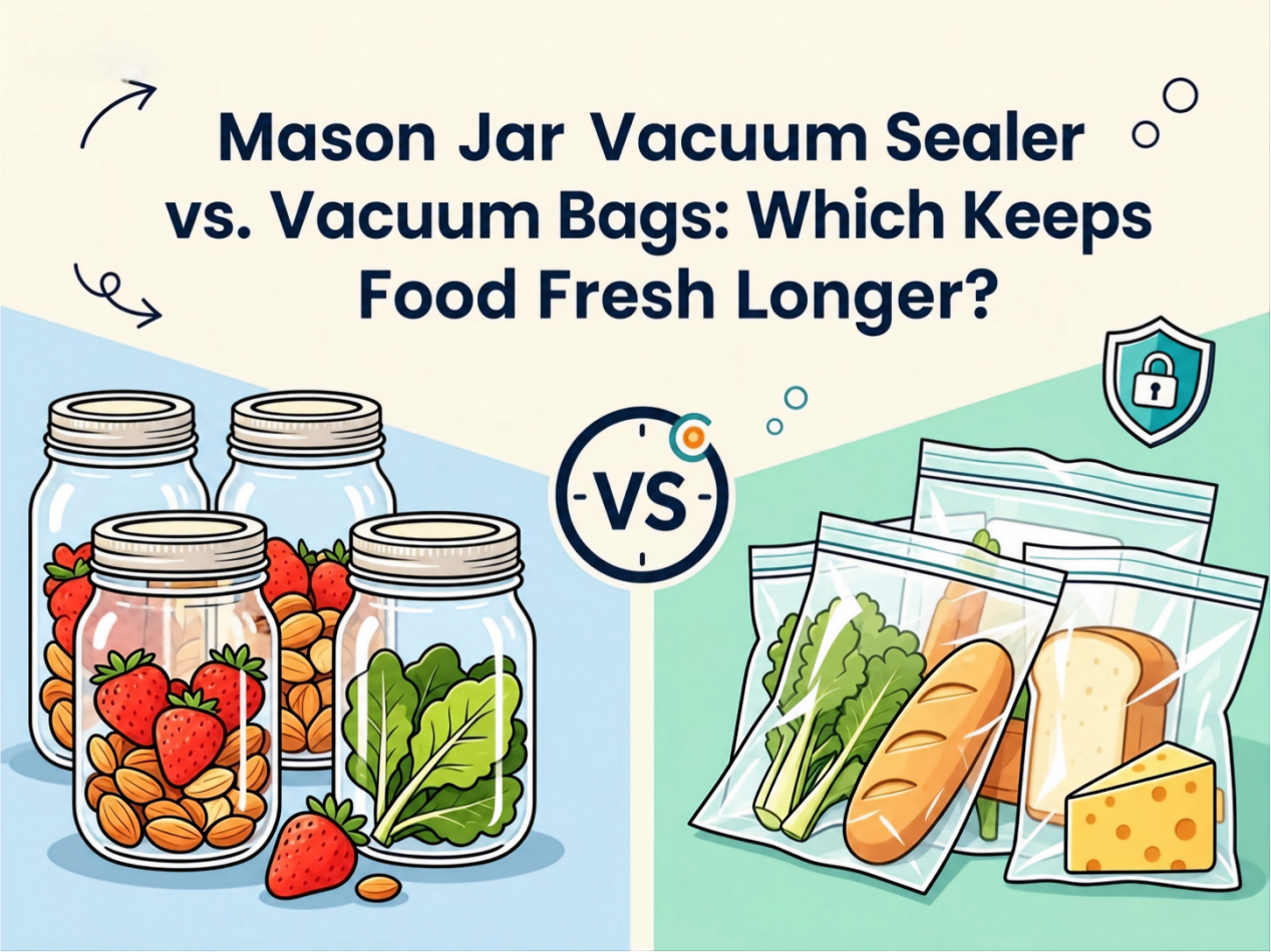 Mason Jar Vacuum Sealer vs. Vacuum Bags: Which Keeps Food Fresh Longer?