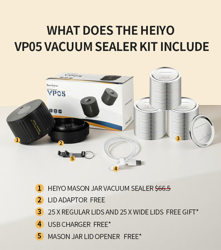 VP05  Electric Mason Jar Vacuum Sealer Gifts