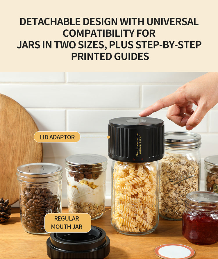 VP05 Electric Mason jar Vacuum Sealer Kit