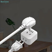 Pocket-Sized International Plug Adapter - Ultra-Slim Worldwide Travel Converter, Grounded 3-Prong Power Plug for Europe, UK, Asia, and North America
