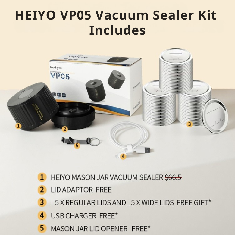 VP05 Electric Mason jar Vacuum Sealer -Black Limit