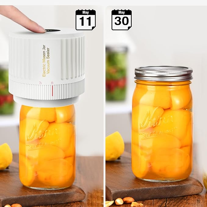 VP05 Electric Mason jar Vacuum Sealer -White Limit