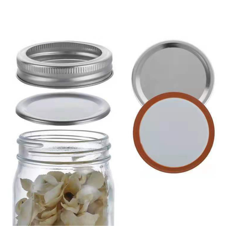Mason Jar Accessory 50X Lids 10X Rings