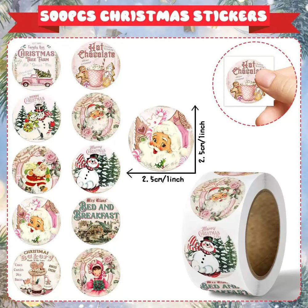 Holiday Decorations Stickers Writable Date Labels