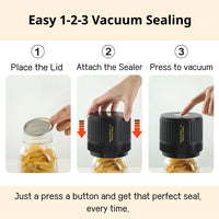 VP05  Electric Mason Jar Vacuum Sealer Gift Set 2-Pack