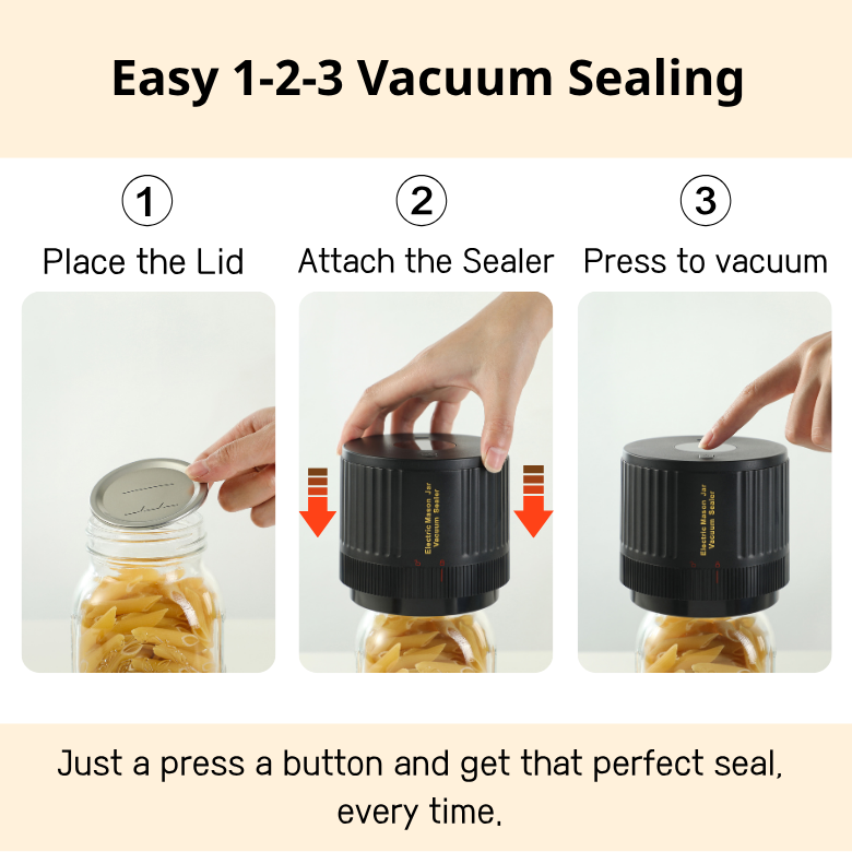 VP05 Electric Mason jar Vacuum Sealer -Black Limit