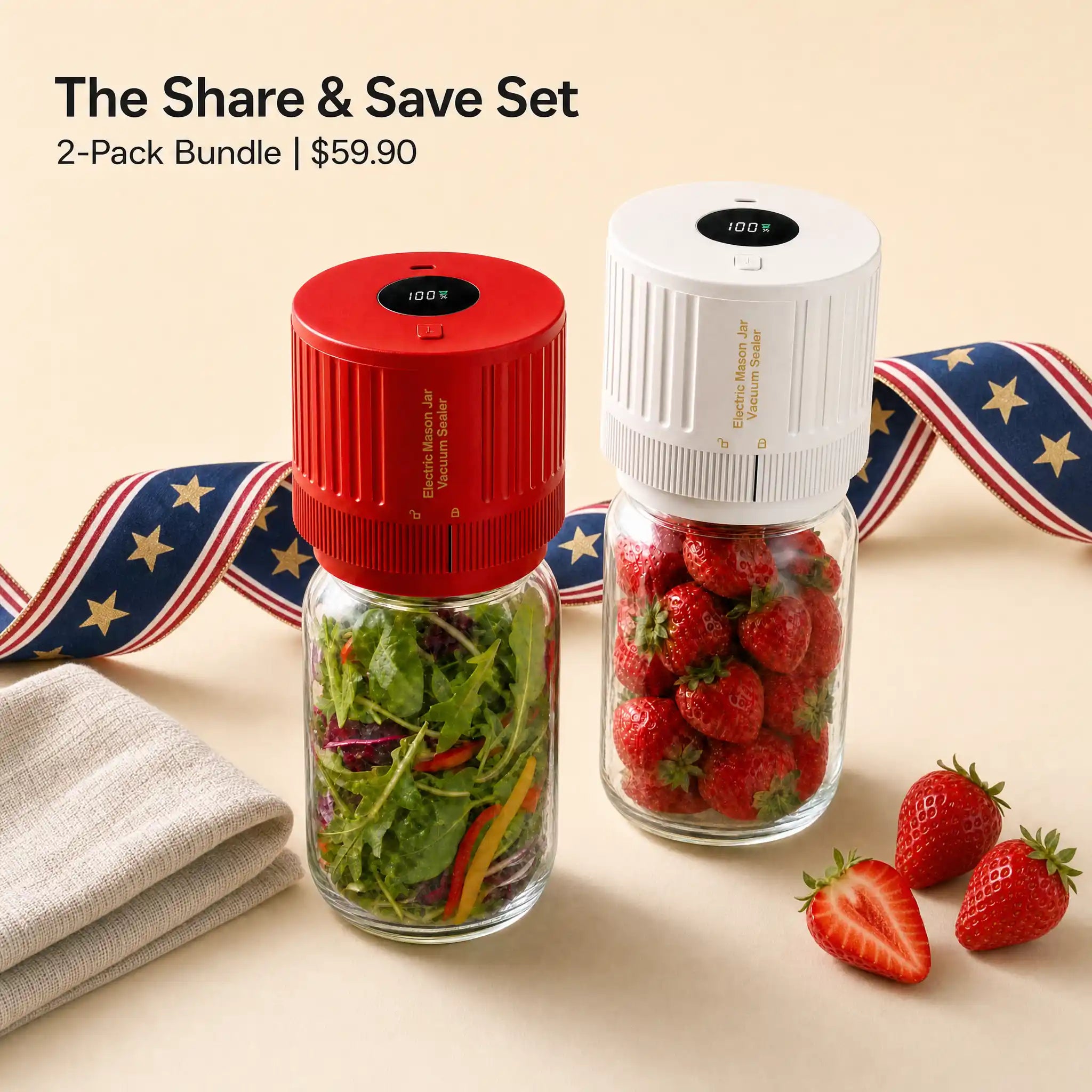 VP05  Electric Mason Jar Vacuum Sealer Gifts