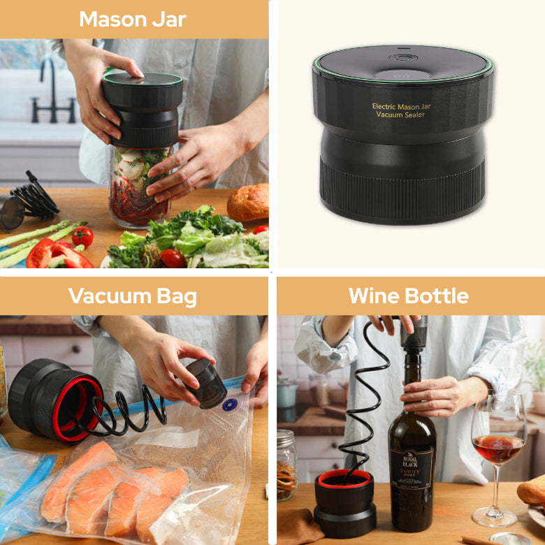 VP09 3-in-1 Handheld Vacuum Sealer Kit