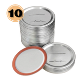 Wide + Regular Mouth Lids ×10