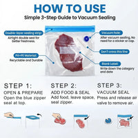 20 PCS Reusable Vacuum Sealer Bags
