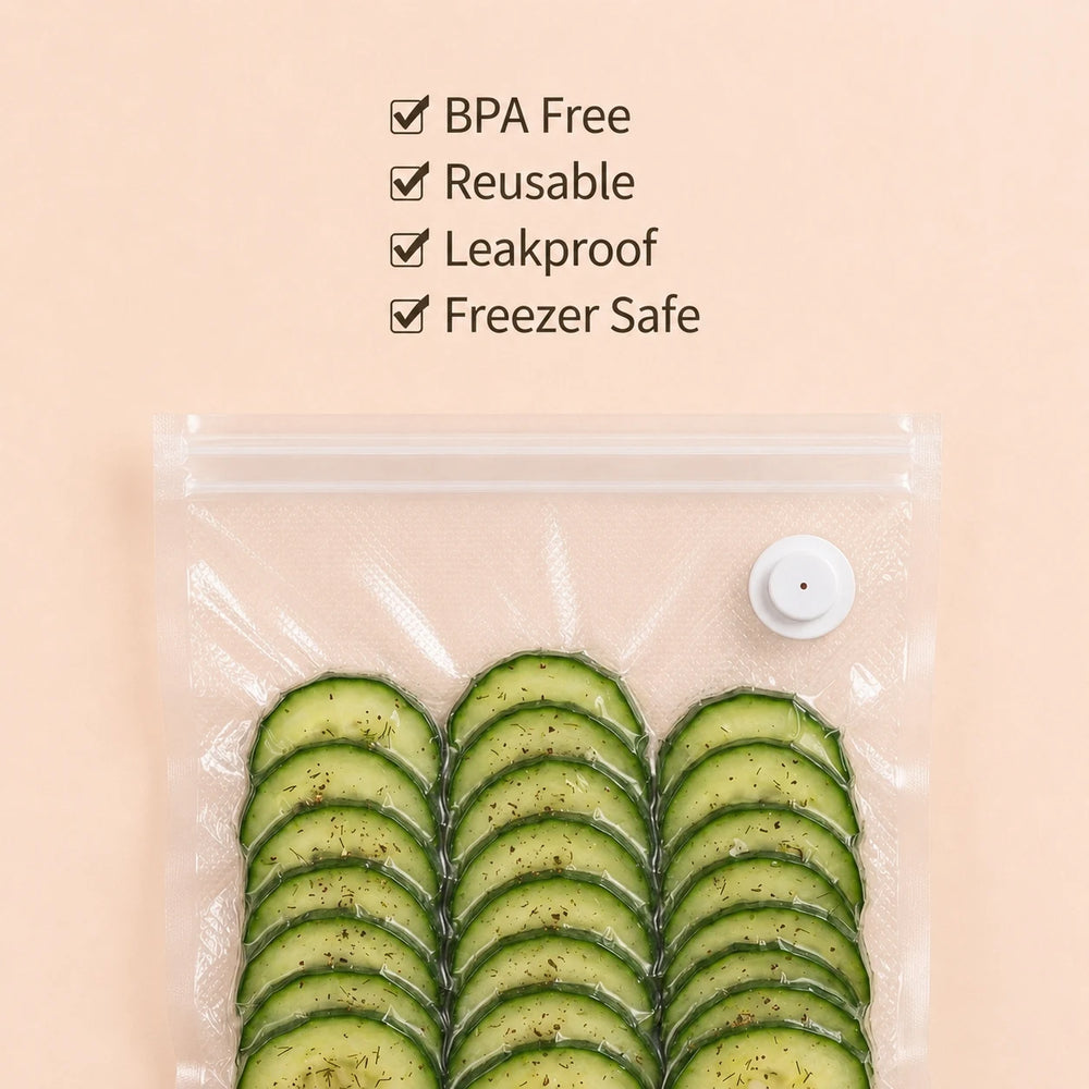 Reusable BPA-Free Food Storage Bags