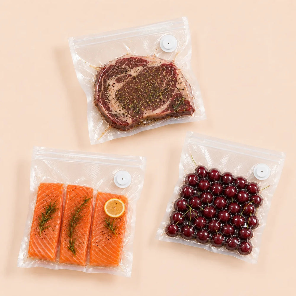 Food Vacuum Storage Bags Compatible with Handheld Vacuum Sealers