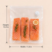 Large Reusable Vacuum Storage Bags 13.4 × 11.8 in