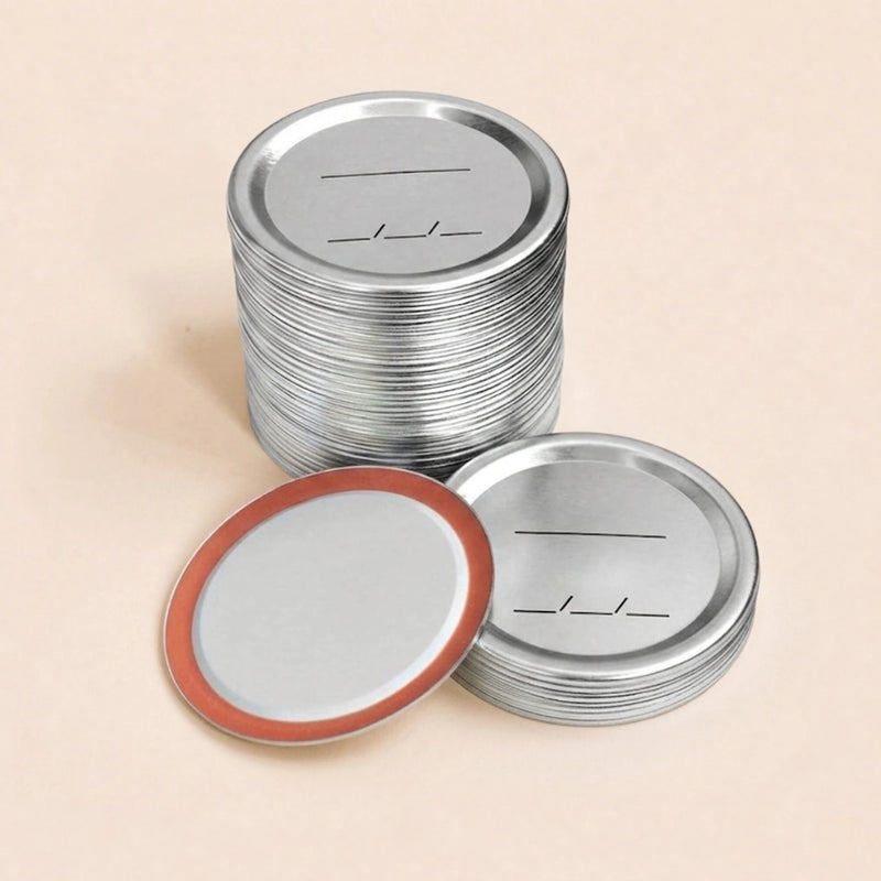 Mason Jar Lids & Rings | 50 Pack Lids or 10 Pack Rings for Mason Jars