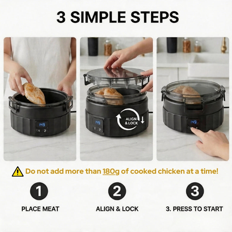 MS02 Electric Chicken Shredder Automatic Meat Breast Shredder